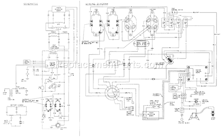 Page H Diagram and Parts List for 0567-3  Briggs and Stratton Generator